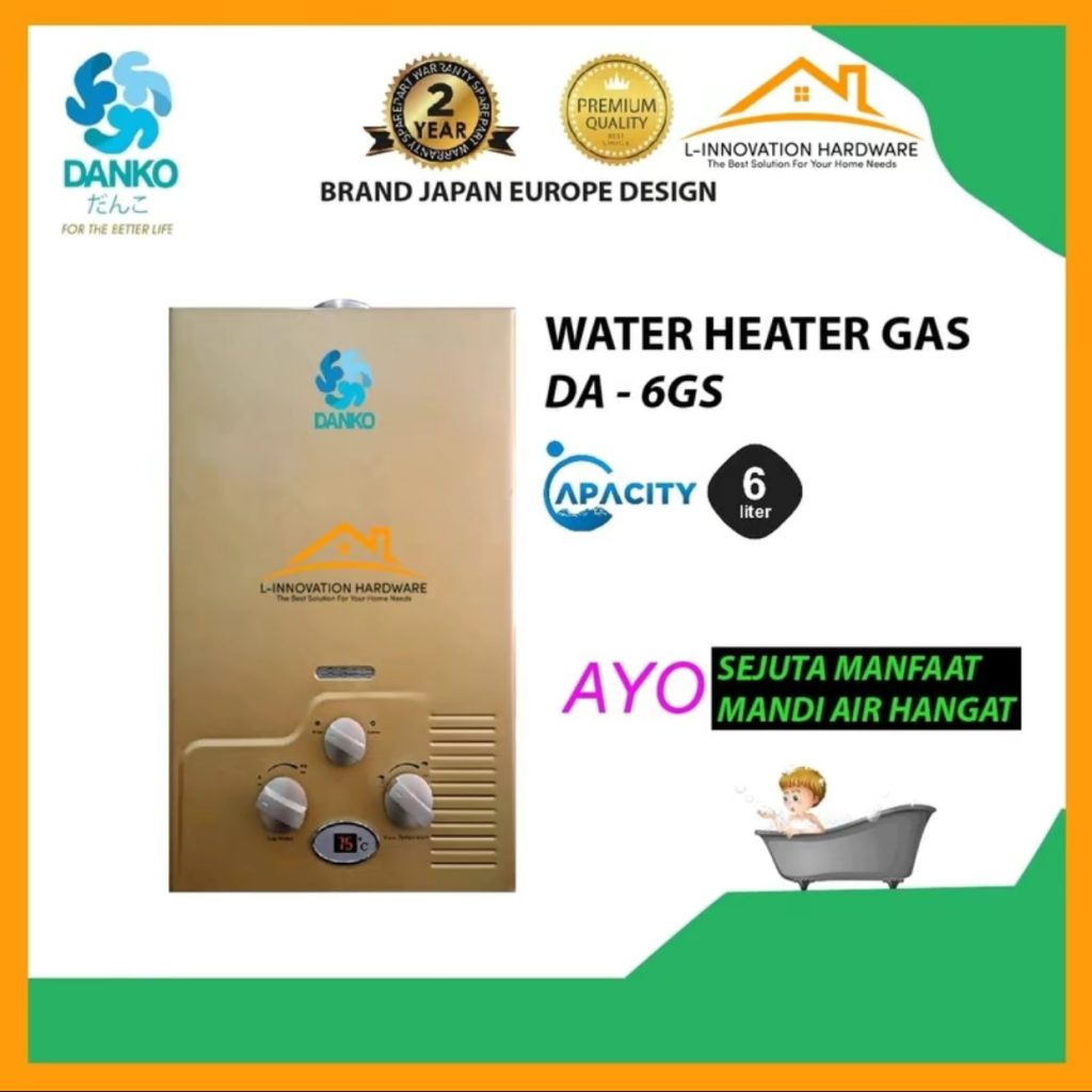 Water Heater Danko Gas 6 Liter
