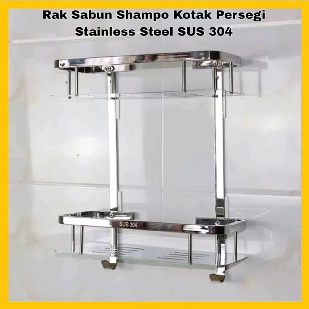 Rak Tempat Sabun Shampo Toilet Stainless Steel SUS 304