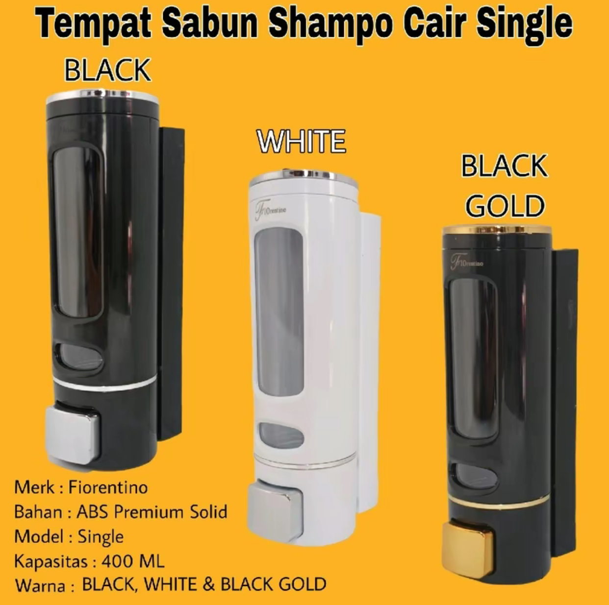 Soap Dispenser Tempat Sabun Shampo 1 Tabung