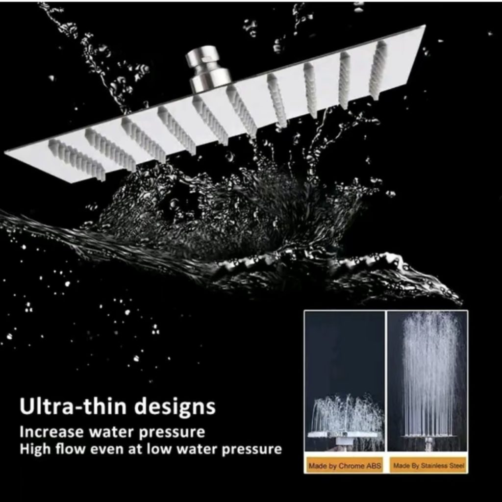 Wall Shower Head Tembok Stainless Steel SUS 304