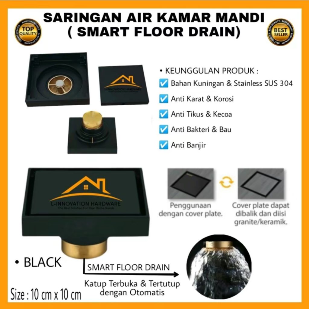 Floor Drain Strainer Saringan Got Kamar Mandi Stainless Steel