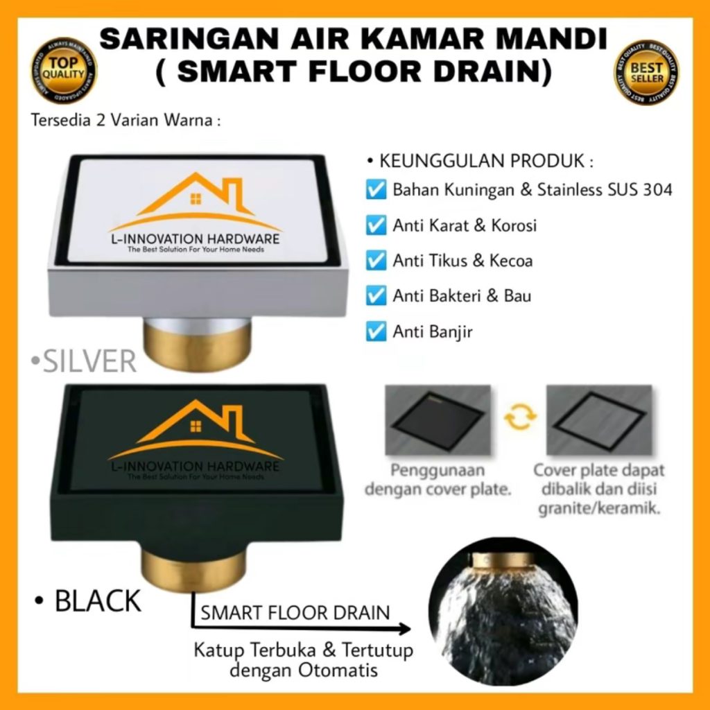 Smart Floor Drain Saringan Got Toilet  Full Kuningan