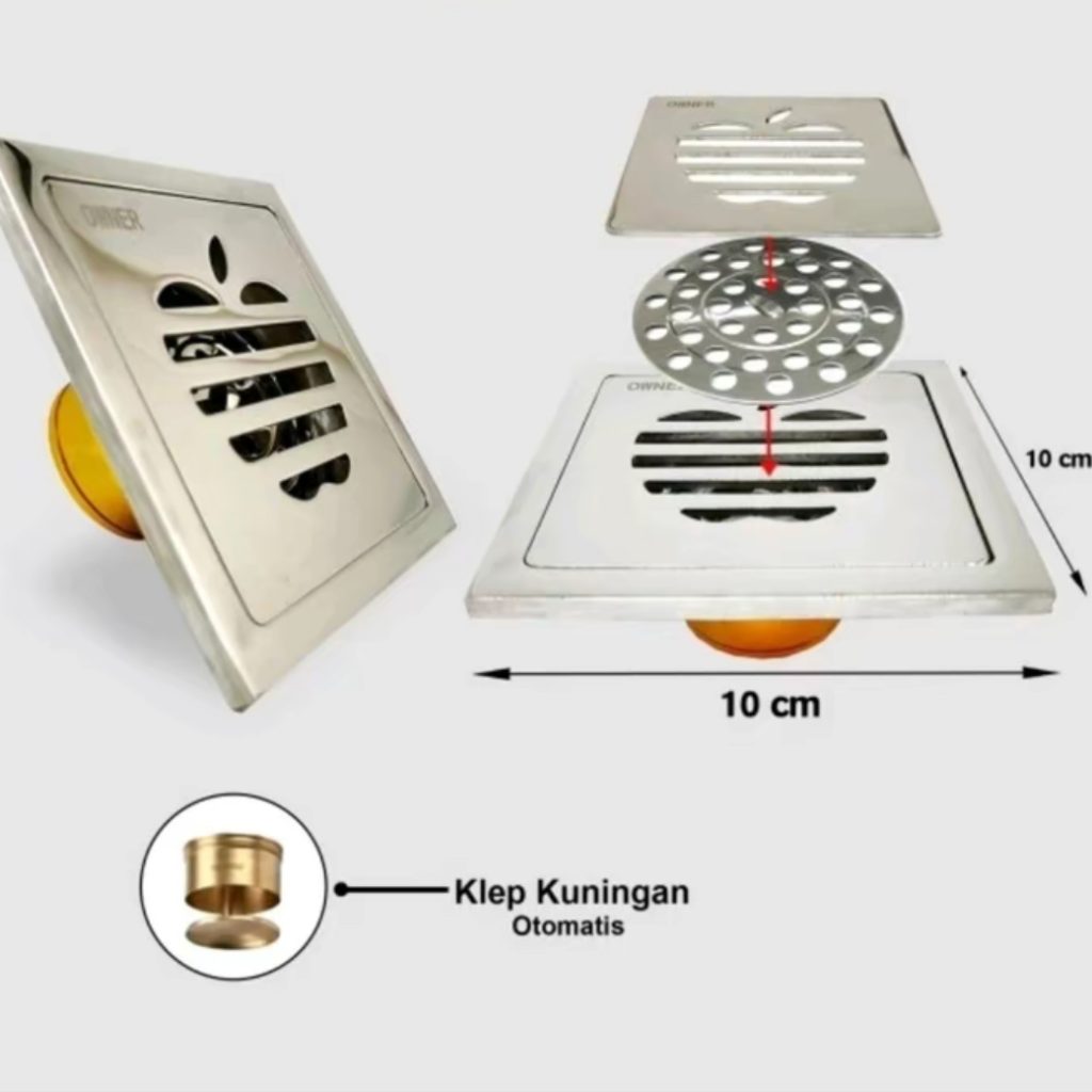 Floor Drain Apel Saringan Got Kuningan Stainless Steel SUS 304