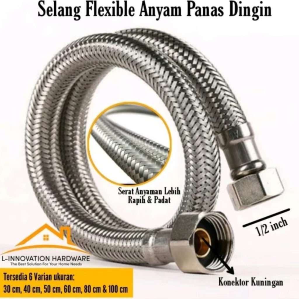 Selang Flexible Kloset dan Wastafel Anyam Panas Dingin