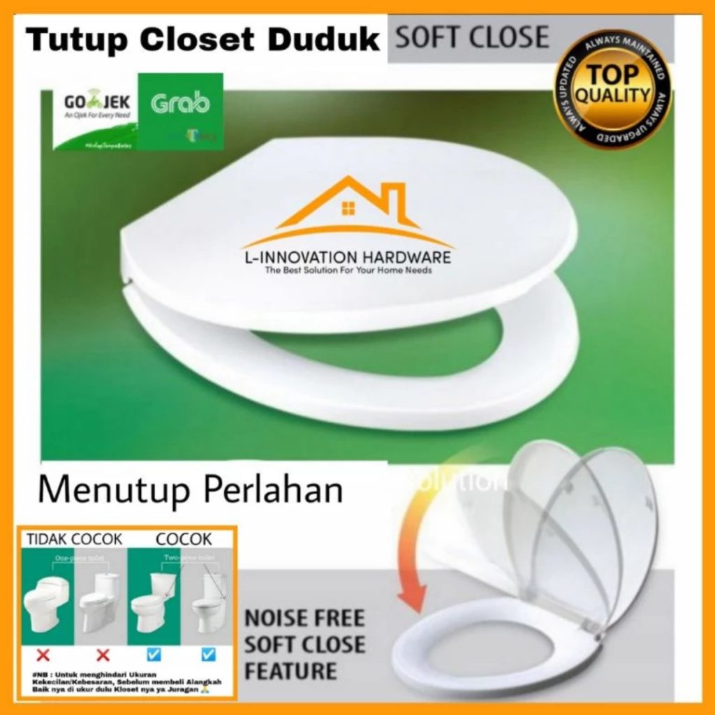 Tutup Closet duduk, Soft Close two piece