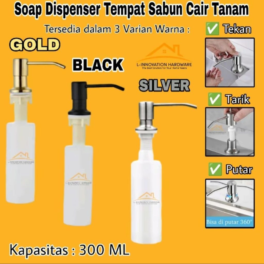 Tempat sabun cair tanam wastafel Bak cuci Piring