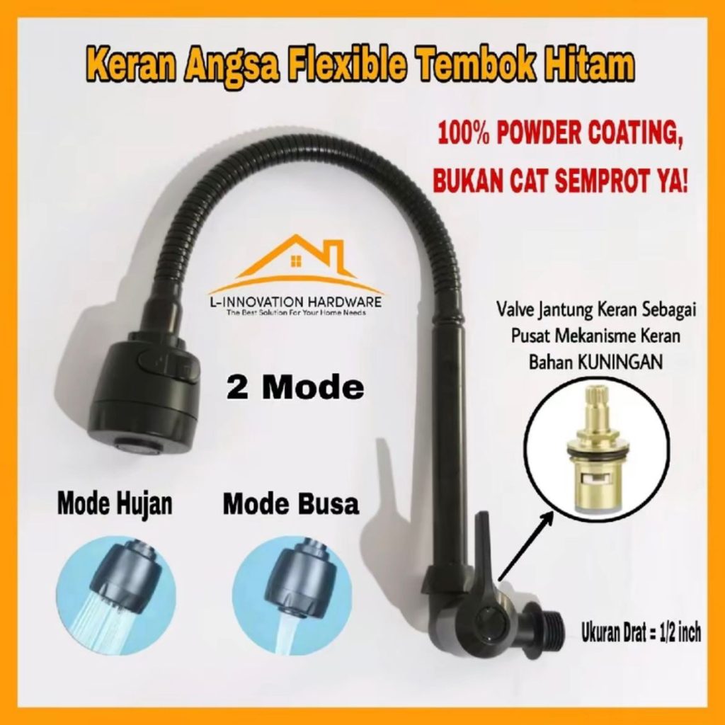 Kran sink Flexible Keran wastafel cuci piring